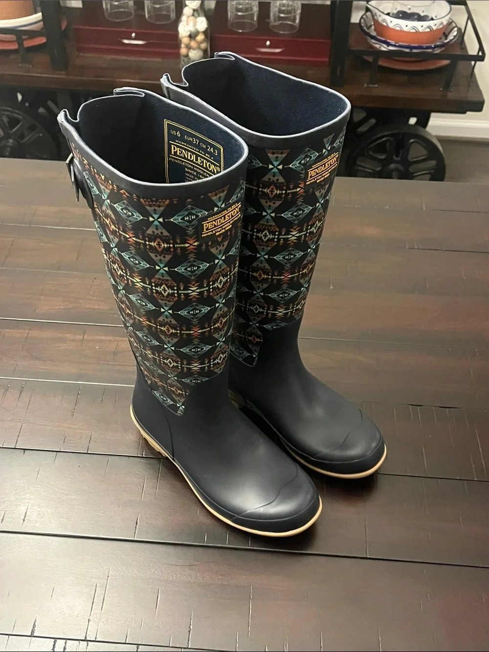 Pendleton Diamond Peak Tall Rain Boots new Women’s Size 6
